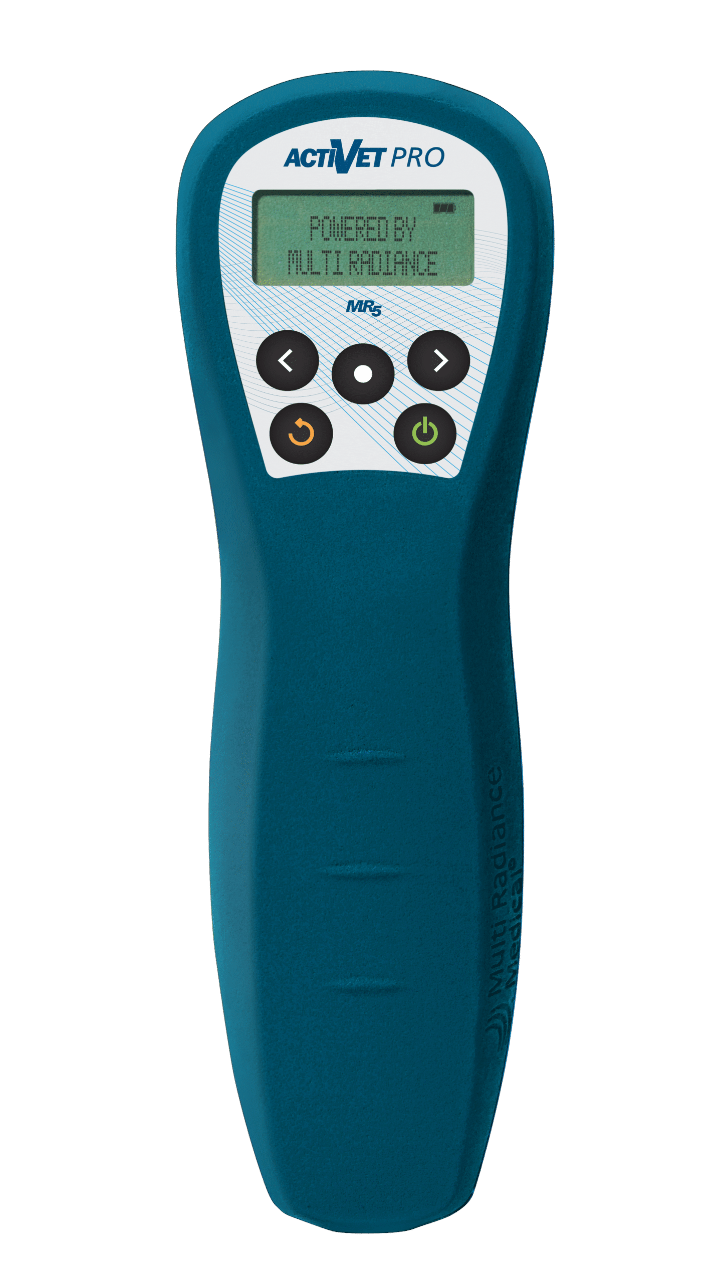 Multi Radiance MR5 ACTIVet PRO handheld super-pulsed laser therapy device.