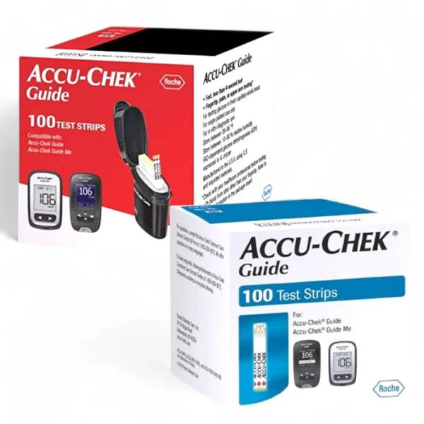 Accu Chek Guide sugar levels diabetes glucose test strips smartpack