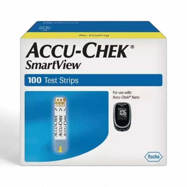 accu chek smartview 100 Diabetes sugar levels Blood control test strips no coding
