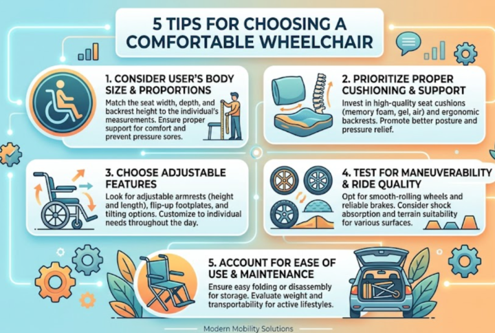 5 Tips for Choosing a Comfortable Wheelchair
